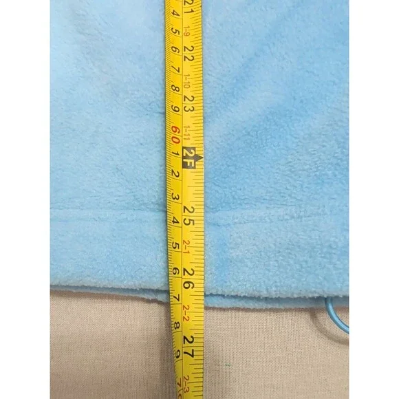 Columbia Women L Light Blue Fleece Full Zip Jacket Cozy Warm Pockets - Picture 13 of 13